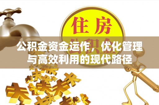 来宾公积金资金运作，优化管理与高效利用的现代路径