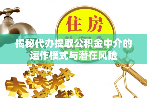来宾揭秘代办提取公积金中介的运作模式与潜在风险