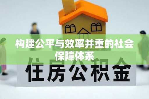 来宾构建公平与效率并重的社会保障体系