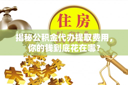 来宾揭秘公积金代办提取费用，你的钱到底花在哪？