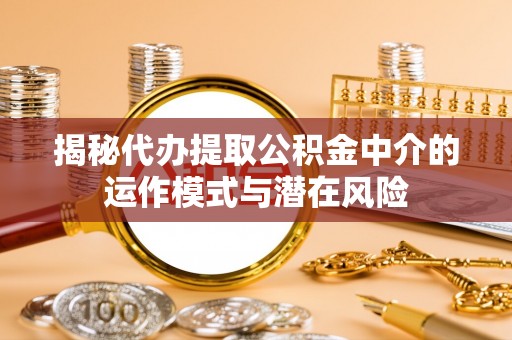 来宾揭秘代办提取公积金中介的运作模式与潜在风险