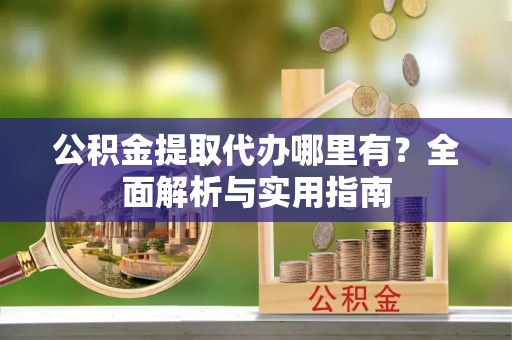 来宾公积金提取代办哪里有？全面解析与实用指南