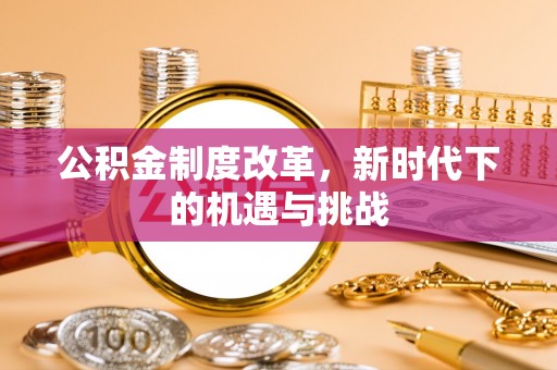 来宾公积金制度改革，新时代下的机遇与挑战