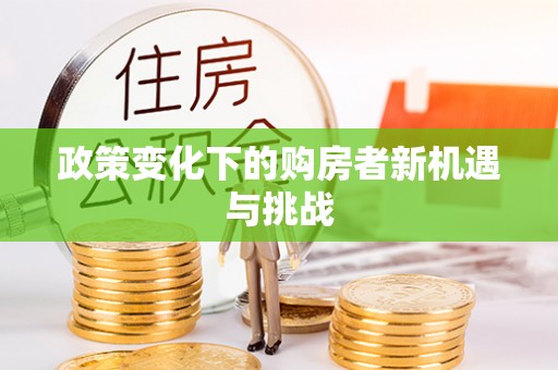 来宾政策变化下的购房者新机遇与挑战