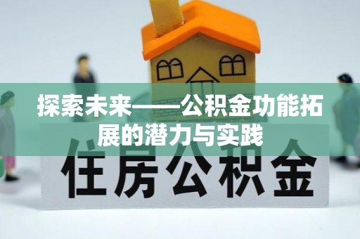 来宾探索未来——公积金功能拓展的潜力与实践